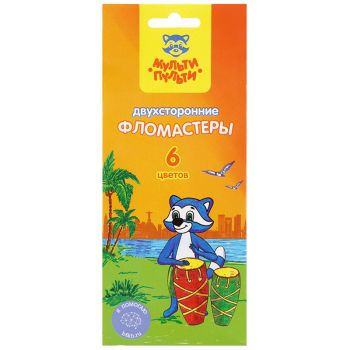 Фломастеры двусторонние Мульти-Пульти 